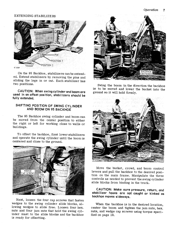 JOHN DEERE 93 AND 95 BACKHOE OPERATOR MANUAL OMU40033