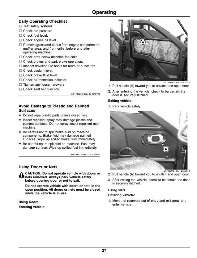 JOHN DEERE XUV825M S4 GATOR™ UTILITY VEHICLE OPERATOR MANUAL OMUC16097