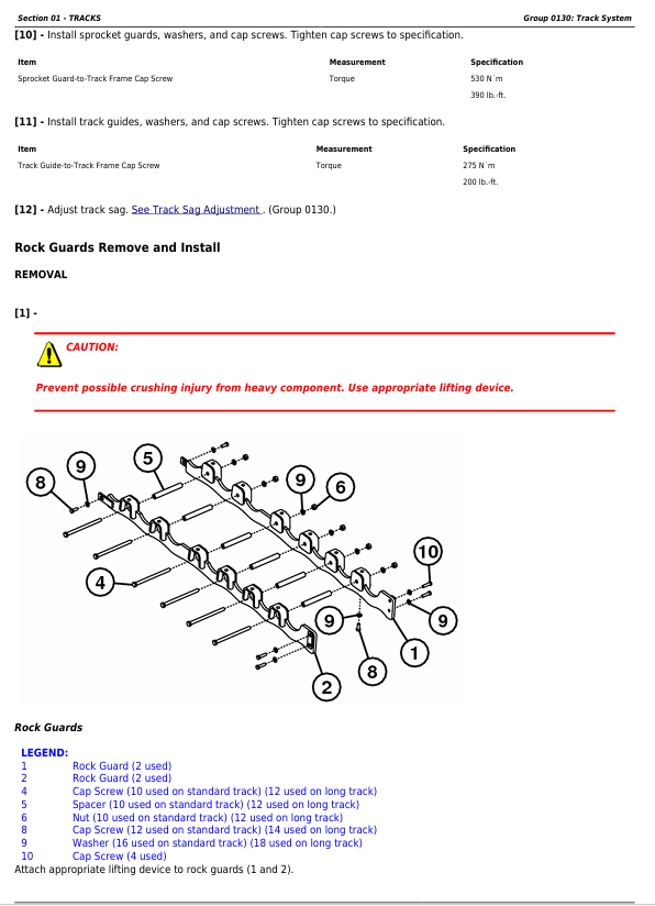 JOHN DEERE 550K, 650K CRAWLER DOZER REPAIR TECHNICAL MANUAL TM13357X19