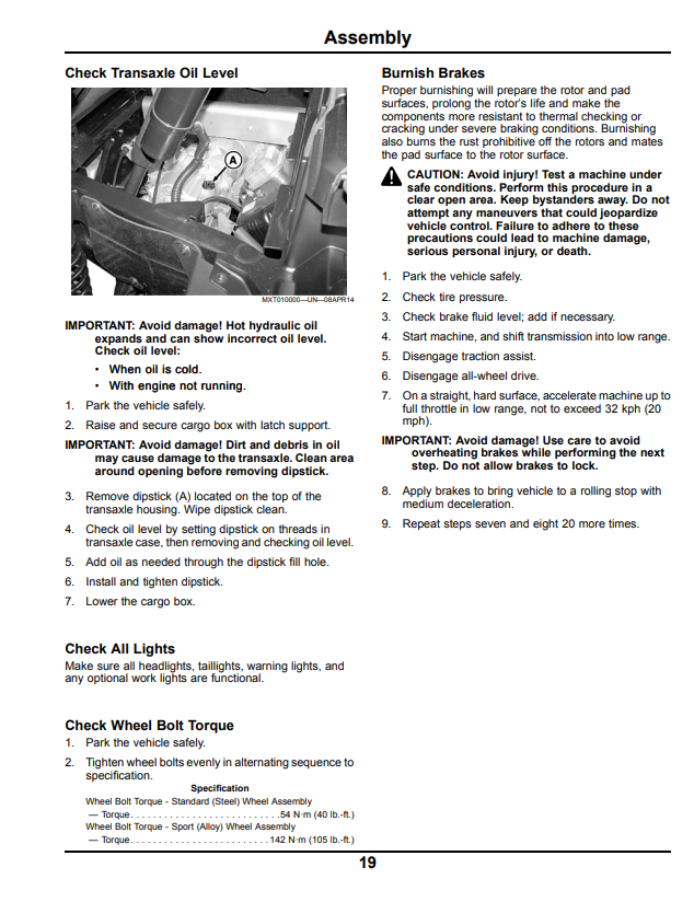 JOHN DEERE XUV 550 GATOR™ UTILITY VEHICLE OPERATOR MANUAL OMM173025