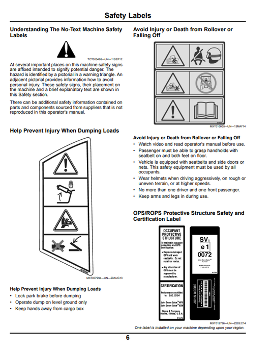 JOHN DEERE XUV 550 GATOR™ UTILITY VEHICLE OPERATOR MANUAL OMM175172
