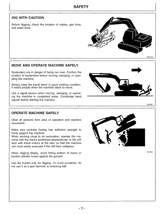 HITACHI EX300-3, EX300LC-3, EX300H-3, EX300LCH-3 EXCAVATOR OPERATOR MANUAL EM15LNA12