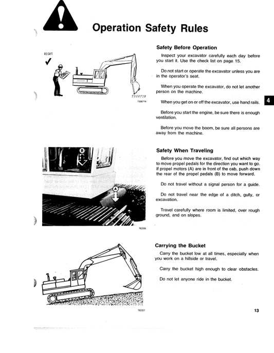 JOHN DEERE 690B EXCAVATOR OPERATOR MANUAL OMT73563