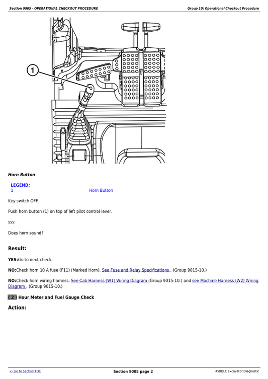 JOHN DEERE 450DLC EXCAVATOR DIAGNOSTIC OPERATION AND TEST MANUAL TM2361