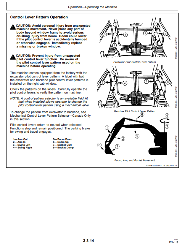 JOHN DEERE 160 P EXCAVATOR OPERATOR MANUAL OMT499737X019