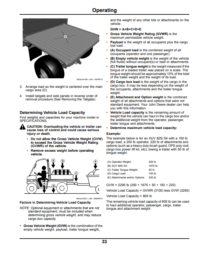 JOHN DEERE GATOR™ UTILITY VEHICLE XUV 825I S4 OPERATOR MANUAL OMM171400
