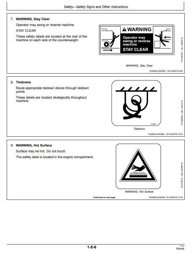 JOHN DEERE 345GLC EXCAVATOR OPERATOR MANUAL OMT410225X19