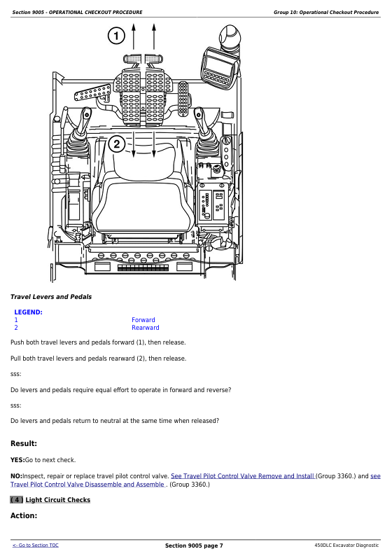 JOHN DEERE 450DLC EXCAVATOR DIAGNOSTIC OPERATION AND TEST MANUAL TM2361