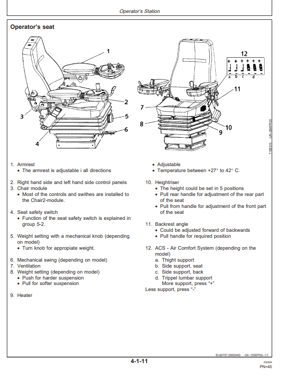 JOHN DEERE TIMBERJACK 810D FORWARDER OPERATOR MANUAL OMF066519
