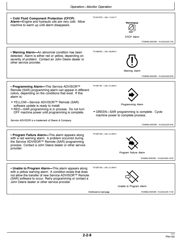 JOHN DEERE 510 P EXCAVATOR OPERATOR MANUAL OMT500777X019
