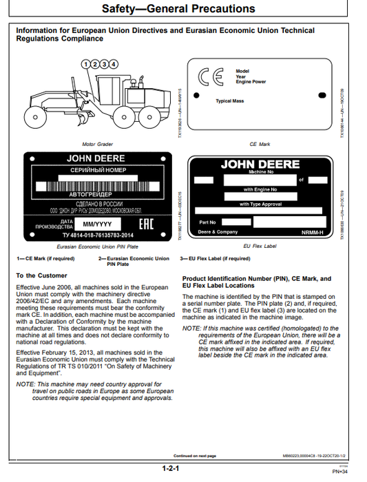 JOHN DEERE 315SL AND 325SL BACKHOE LOADER OPERATOR MANUAL OMT446352X019