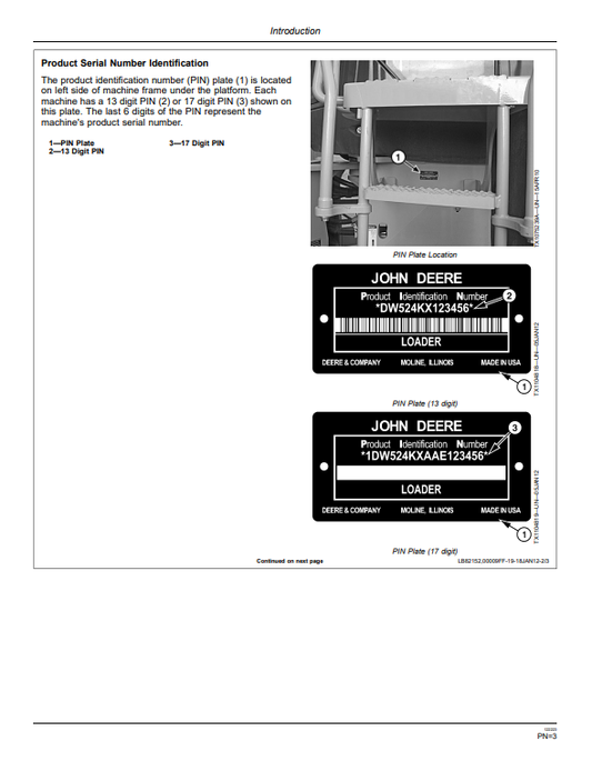 JOHN DEERE 524K 4WD LOADER OPERATOR MANUAL OMT260584