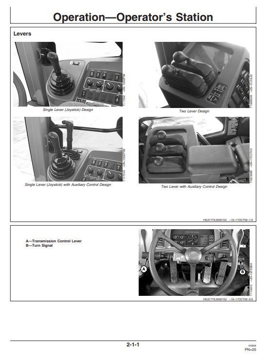 JOHN DEERE 744J AND 824J LOADER OPERATOR MANUAL OMT182029