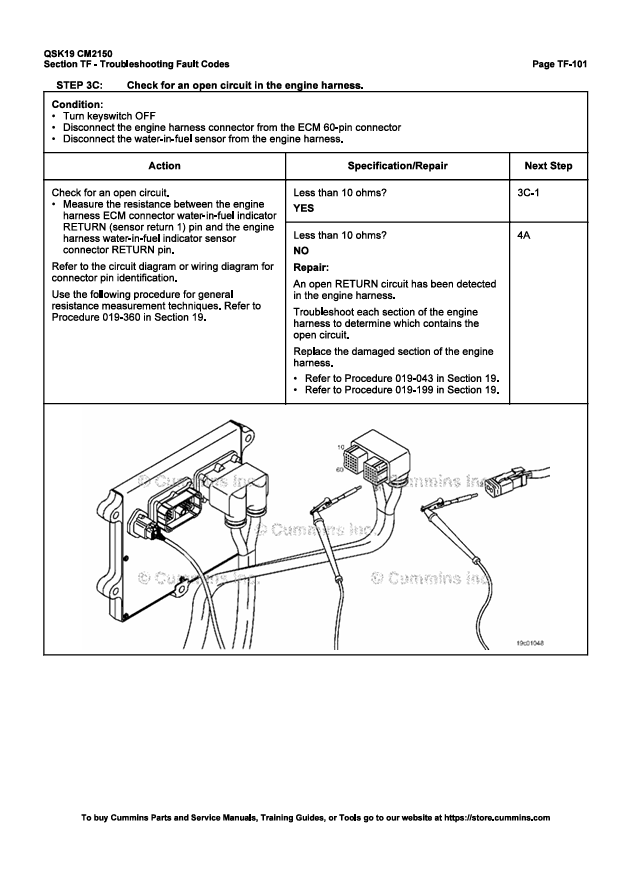 JOHN DEERE CUMMIN ENGINE QSK19 CM2150 4022094-VOL2 REPAIR MANUAL
