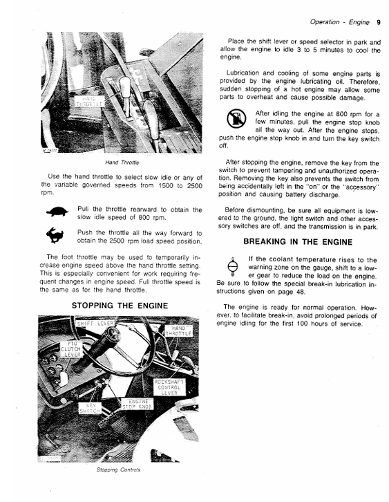 JOHN DEERE 4030 TRACTOR OPERATOR MANUAL OMR57252