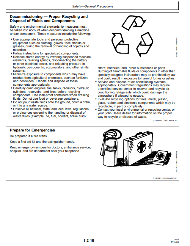 JOHN DEERE E130 AND E140LC EXCAVATOR OPERATOR MANUAL OMT437138X019
