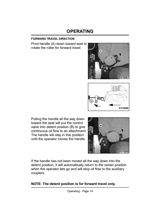 JOHN DEERE POWER RAKE PR72 AND PR96 FOR 240, 250, 260, 270 AND 4475, 5575, 6675, 7775, 8875 SKID STEER OPERATOR MANUAL OMKV16793