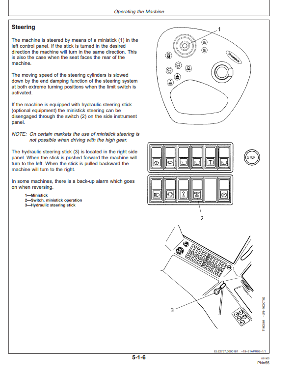 JOHN DEERE TIMBERJACK 1110D FORWARDER OPERATOR MANUAL OMF067081