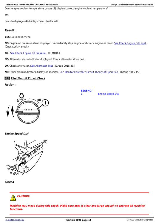 JOHN DEERE 350DLC EXCAVATOR DIAGNOSTIC OPERATION AND TEST MANUAL TM2359