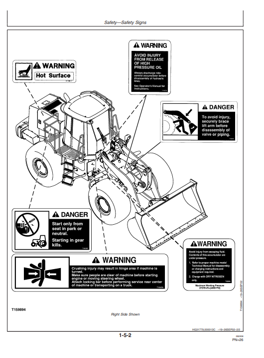 JOHN DEERE 644J & 724J LOADER OPERATOR MANUAL OMT200782
