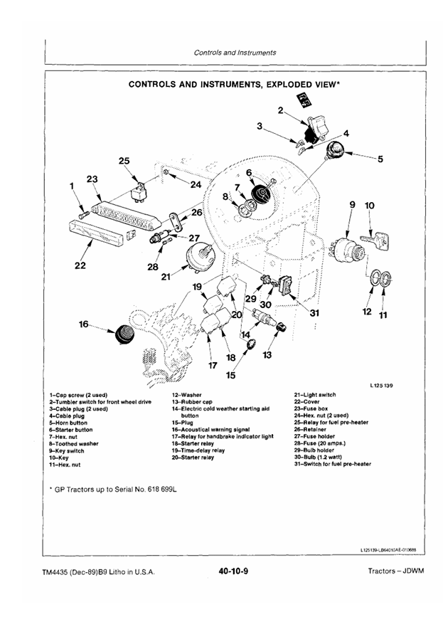 JOHN DEERE 2155 AND 2355N TRACTOR REPAIR MANUAL TM4435