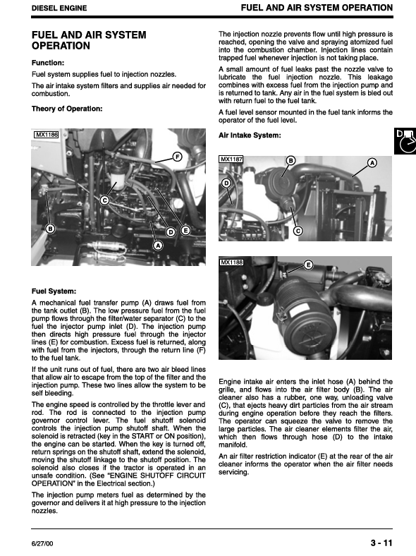 JOHN DEERE 4500, 4600, 4700 COMPACT UTILITY TRACTOR TECHNICAL MANUAL TM1679