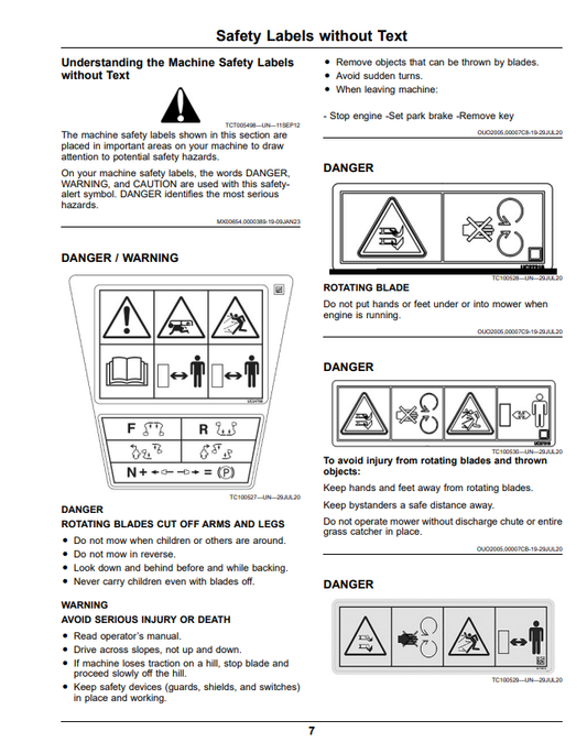 JOHN DEERE Z740R ZTRAK™ SERIES GAS OPERATOR MANUAL OMUC30147