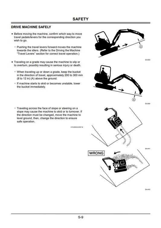 HITACHI EX27U, EX35U, EX50U EXCAVATOR OPERATOR MANUAL EM1BUNA31