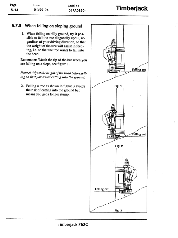 JOHN DEERE 762C TIMBERJACK OPERATOR MANUAL F056444