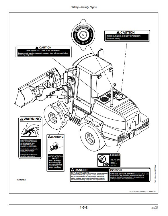JOHN DEERE 324J LOADER OPERATOR MANUAL OMT311840