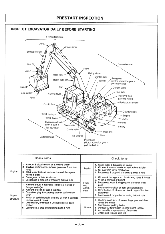 HITACHI EX90 EXCAVATOR OPERATOR MANUAL EM11C15