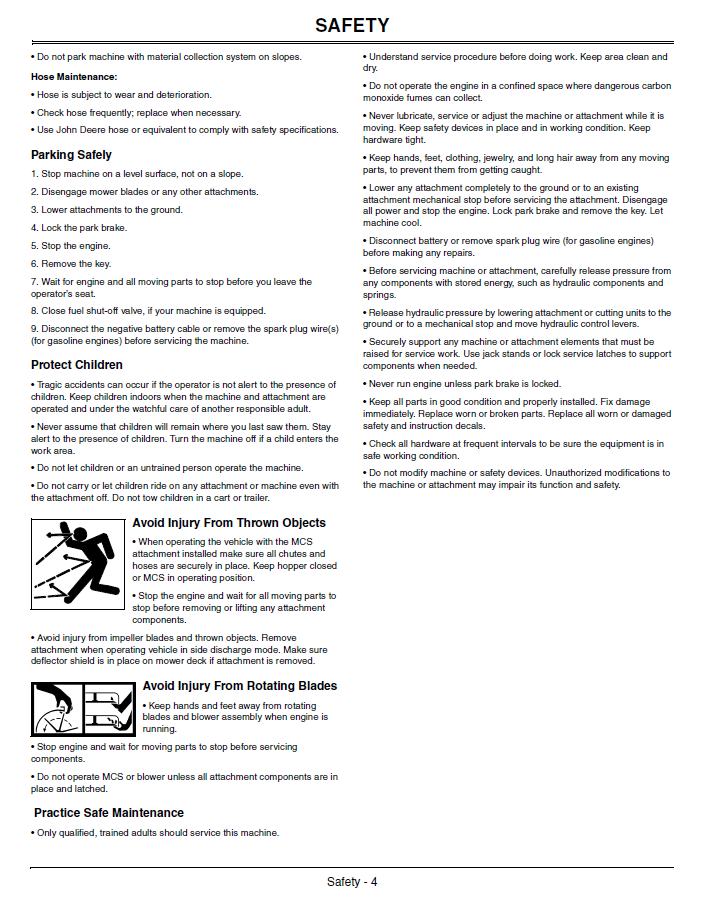 John Deere 14 Bushel Rear Hopper & Blower Manual OMTCU29193 Download Guide
