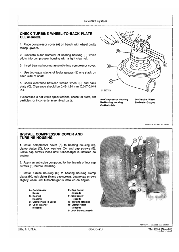 JOHN DEERE 5720 AND 5820 FORAGE HARVESTER TECHNICAL MANUAL TM1244