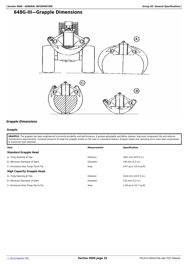 JOHN DEERE 540G-III, 548G-III, 640G-III, 648G-III, 748G-III SKIDDER DIAGNOSTIC OPERATION AND TEST MANUAL TM1870