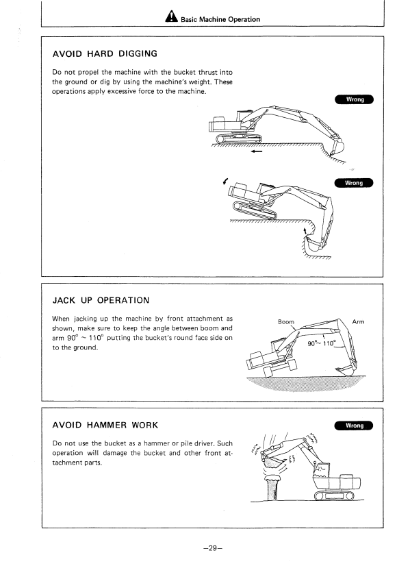 HITACHI UH103, UH103LC HYDRAULIC EXCAVATOR OPERATOR MANUAL EM15234