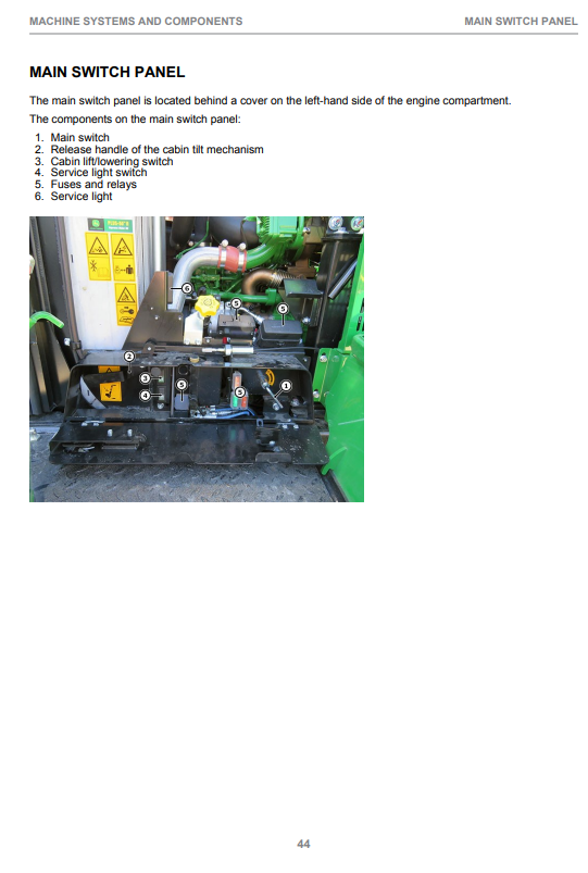 JOHN DEERE 1110G / 1210G / 1510G FINAL TIER 4 FIXED CABIN OPERATOR MANUAL F697724