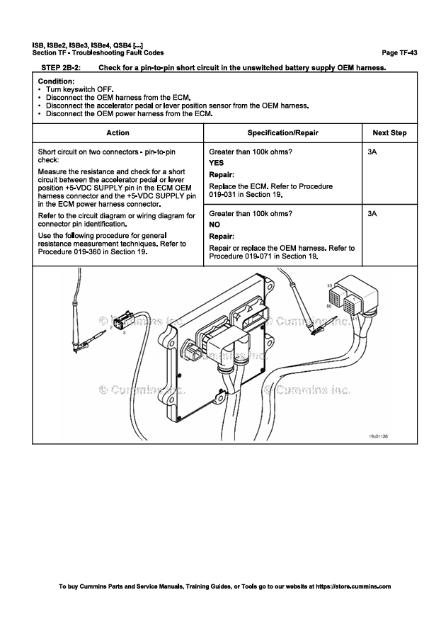 JOHN DEERE CUMMIN ENGINE ISB, ISBE2, ESBE3, ESBE4, QSB, QSC, QSL, ISC, ISLE 4021416-VOL2 REPAIR MANUAL