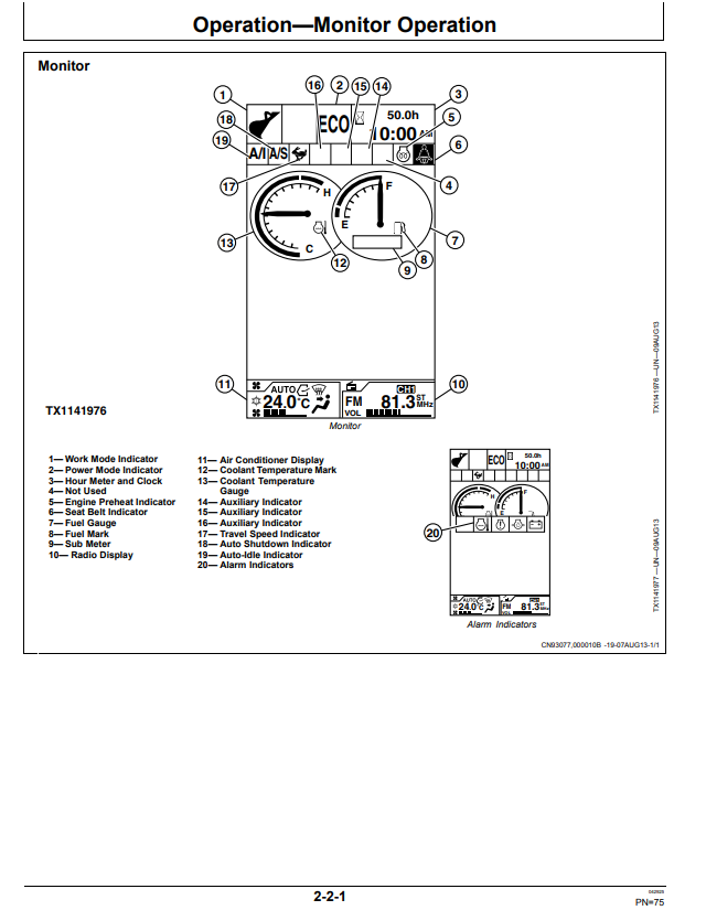 JOHN DEERE 250GLC EXCAVATOR OPERATOR MANUAL OMT338170X19