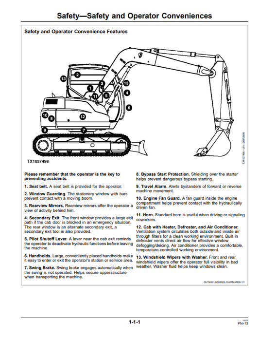 JOHN DEERE 85D EXCAVATOR OPERATOR MANUAL OMT239670