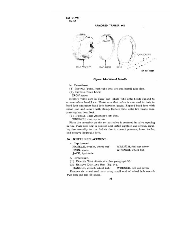 JOHN DEERE ARMORED TRAILER M8 TECHNICAL MANUAL TM9791