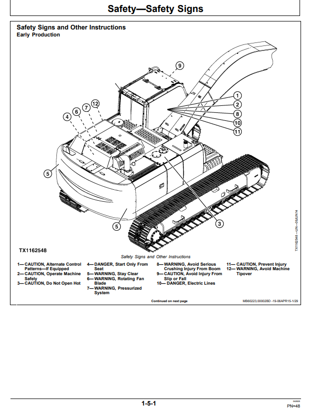 JOHN DEERE 350GLC EXCAVATOR OPERATOR MANUAL OMT289050