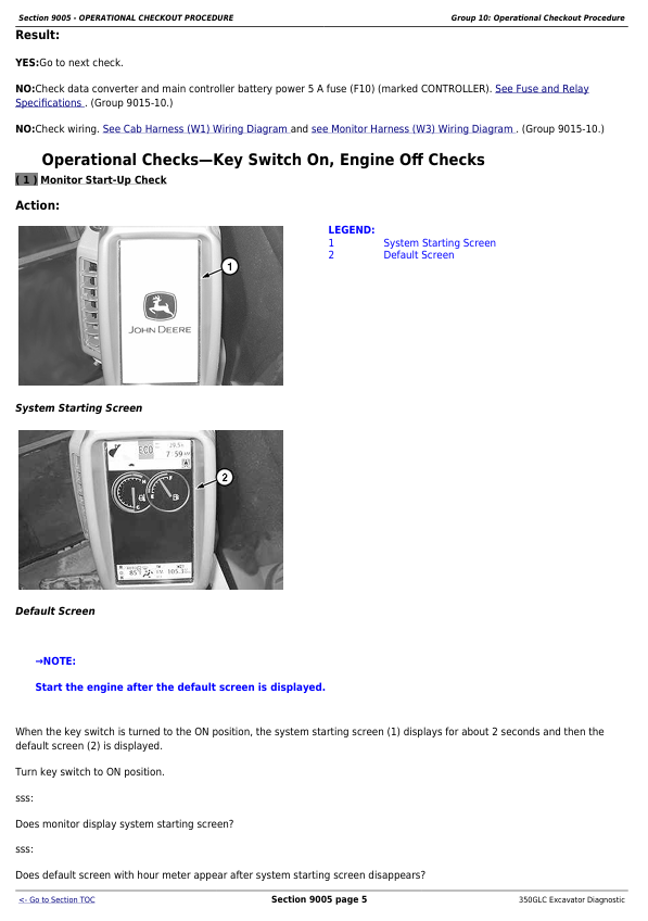 JOHN DEERE 350GLC EXCAVATOR DIAGNOSTIC OPERATION AND TEST MANUAL TM13196X19