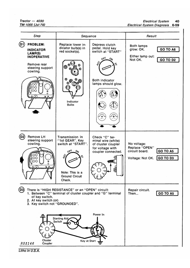 JOHN DEERE 4030 TRACTOR TECHNICAL MANUAL TM1055