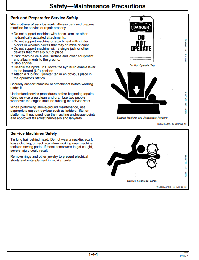 JOHN DEERE 40 P EXCAVATOR OPERATOR MANUAL OMT510862X019