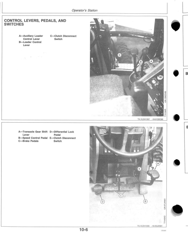 JOHN DEERE 315D SIDESHIFT BACKHOE LOADER OPERATOR MANUAL OMT135095