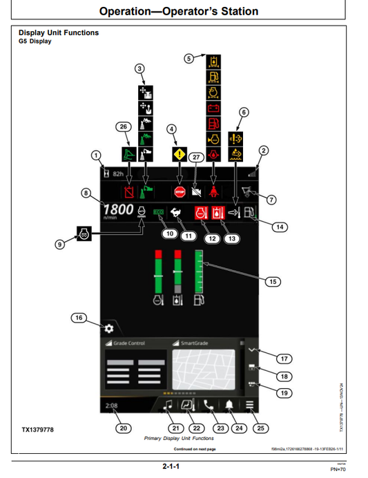 JOHN DEERE 90 P EXCAVATOR OPERATOR MANUAL OMT514374X019
