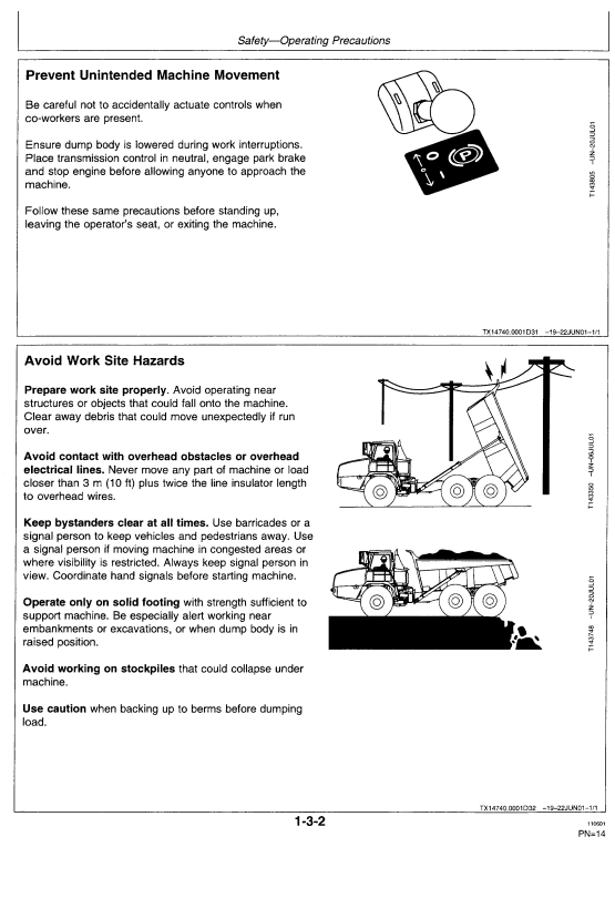 HITACHI AH350-D, AH400-D ARTICULATED DUMP TRUCK OPERATOR MANUAL EM187885