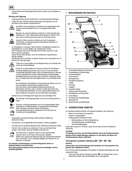 JOHN DEERE 43-A ECONOMY, 43-VARIO, 43-VARIO E R43S, R43V LAW MOWERS OPERATOR MANUAL SAU16197