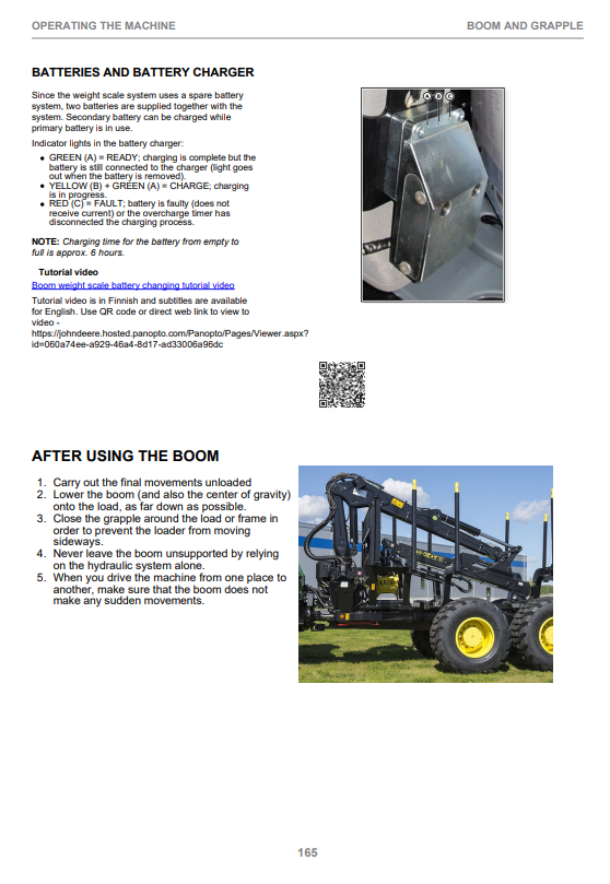 JOHN DEERE 1910G TIER 4 FIXED CABIN, GEN II OPERATOR INSTRUCTION MANUAL F710941