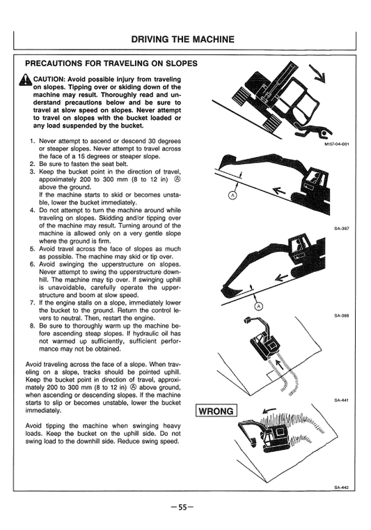 HITACHI EX100-5, EX100M-5, EX120-5, EX130H-5 EXCAVATOR OPERATOR MANUAL EM1E812